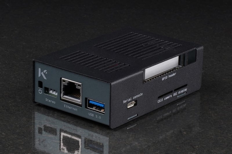 KKSB Cases KKSB Coral Dev Board Case | Black and Grey Aluminum Enclosure with Space for Coral Dev Heatsink Fan - Image 5